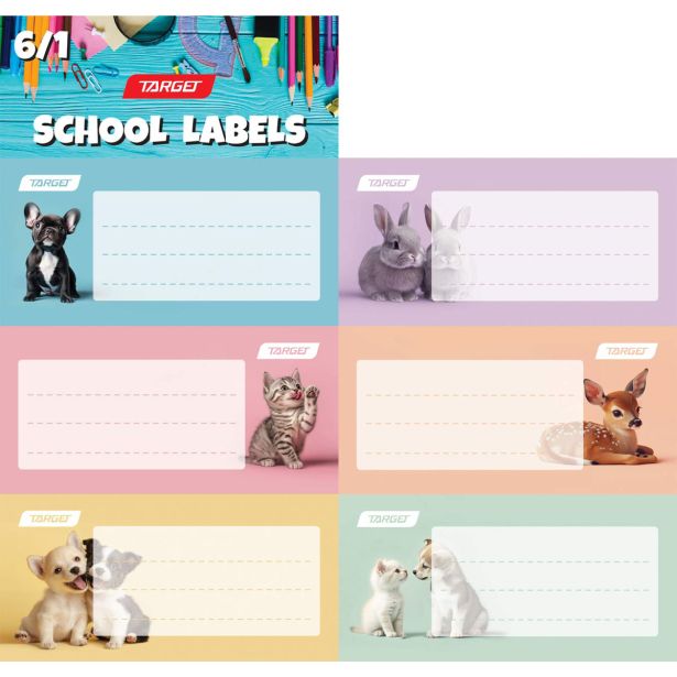 NALEPKE TARGET ŠOLSKE 6/1 MY BEST FRIENDS 28888