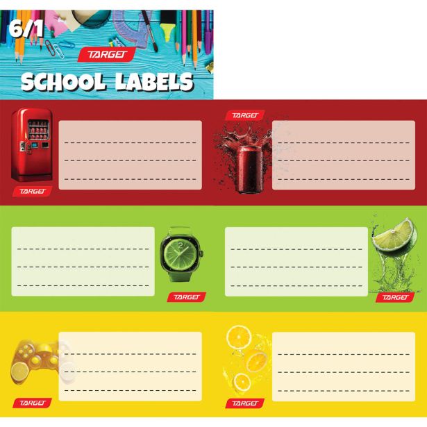 NALEPKE TARGET ŠOLSKE 6/1 PERFUME FRESH 28920