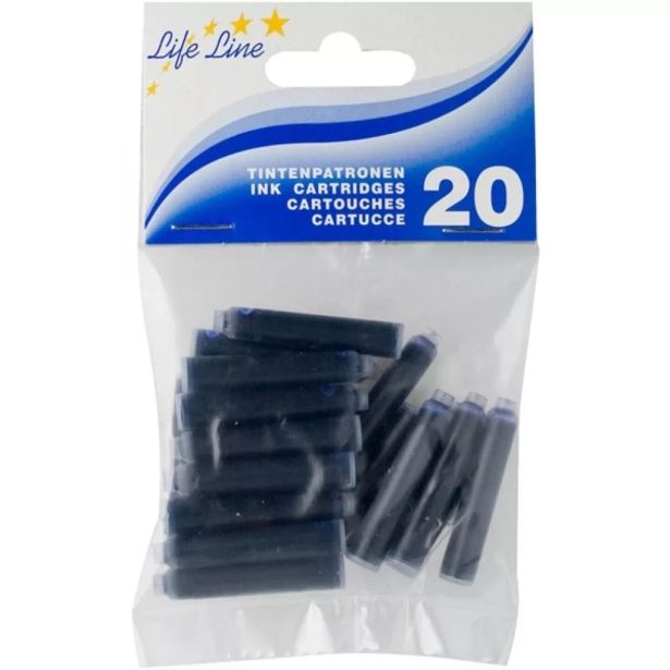 NALIVNO PERO, ČRNILO VIVAPEN ČRNILNI VLOŽKI MODRI BL.20/1 30400194