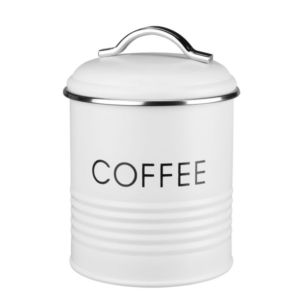 NAMENSKA DOZA GALICJA COFFEE 12.5X12.5X17 BELA METALNA S POKROVOM