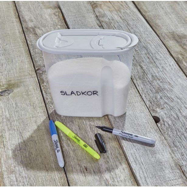 POSODA ZA SHRANJEVANJE GALICIJA 1.5 L MOLLY, SIVA