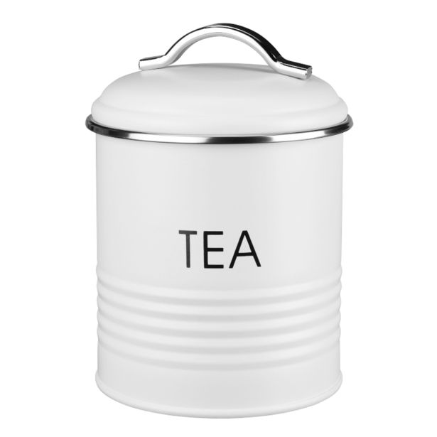 NAMENSKA DOZA GALICIJA TEA 12.5X12.5X17 CM BELA METALNA S POKROVOM