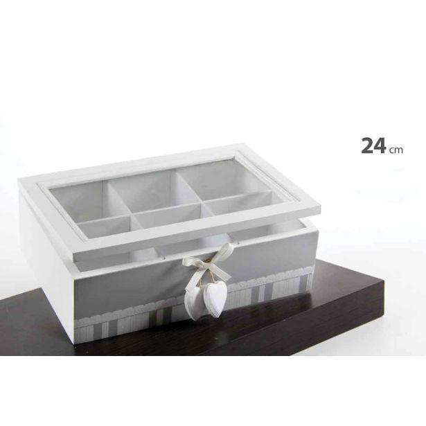 NAMENSKA DOZA ŠKATLA ZA ČAJNE FILTRE 23.7X16.5X7.7 CM SRCE