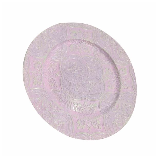 NAMIZNA DEKORACIJA GLOSSTYLE KROŽNIK FI 33 ROZA RELJEF IZ UMETNE MASE