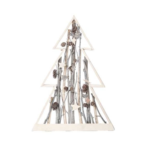 NAMIZNA DEKORACIJA GLOSSTYLE LESENA V OKVIRJU JELKE 57X41X5 CM