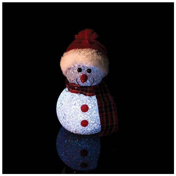 NAMIZNA DEKORACIJA GLOSSTYLE SNEŽAK EVE Z LED LUČKO SORTIRANO