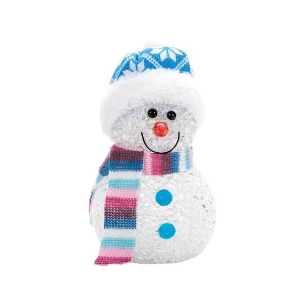 NAMIZNA DEKORACIJA GLOSSTYLE SNEŽAK EVE Z LED LUČKO SORTIRANO