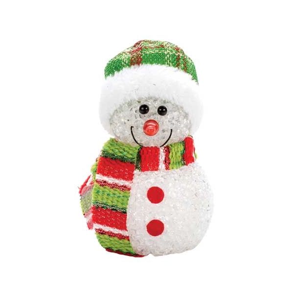 NAMIZNA DEKORACIJA GLOSSTYLE SNEŽAK EVE Z LED LUČKO SORTIRANO