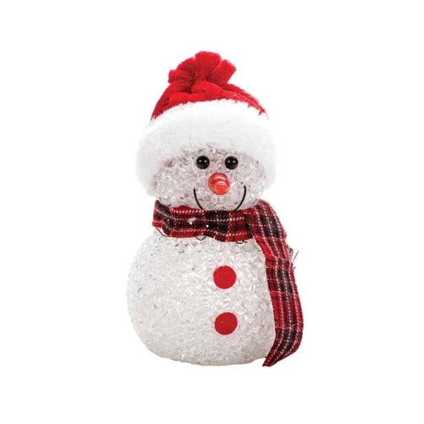 NAMIZNA DEKORACIJA GLOSSTYLE SNEŽAK EVE Z LED LUČKO SORTIRANO