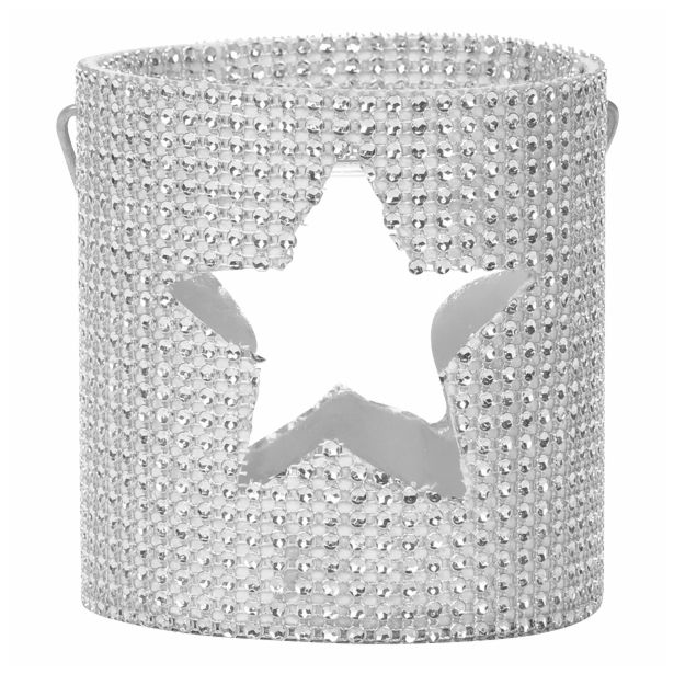 NAMIZNA DEKORACIJA GLOSSTYLE SVEČNIK 11.5X12 CM ZLATE ALI SREBRNE BARVE