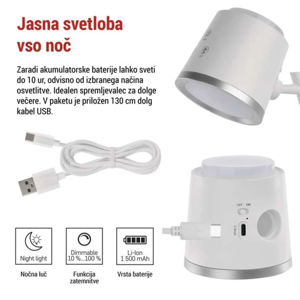 NAMIZNA SVETILKA EMOS ABBIE BELA