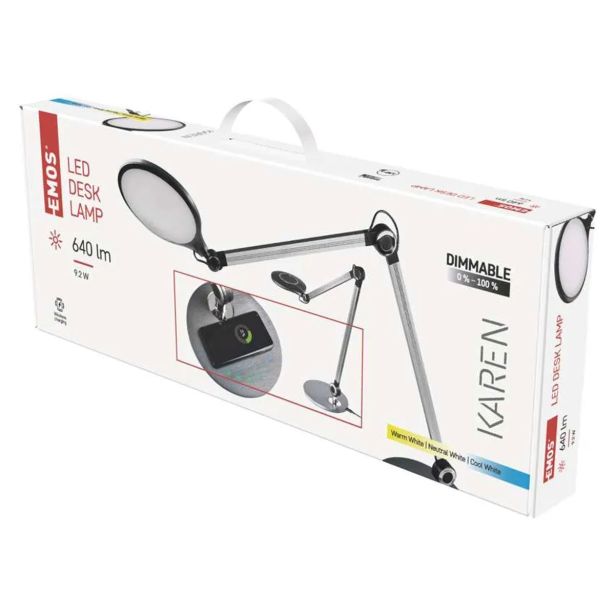 NAMIZNA SVETILKA EMOS KAREN 10W ČRNA