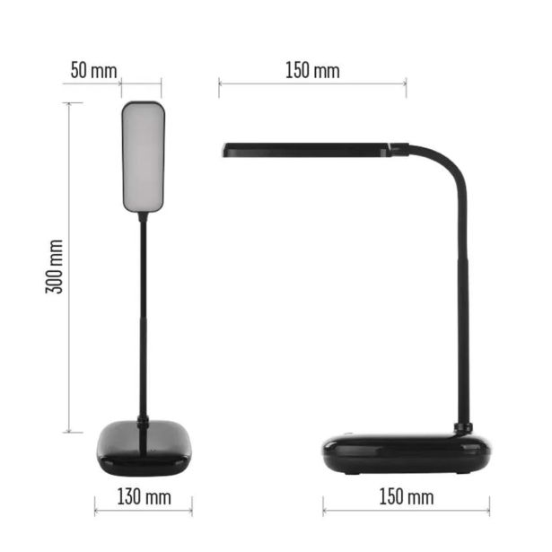 NAMIZNA SVETILKA EMOS MOLLY ČRNA