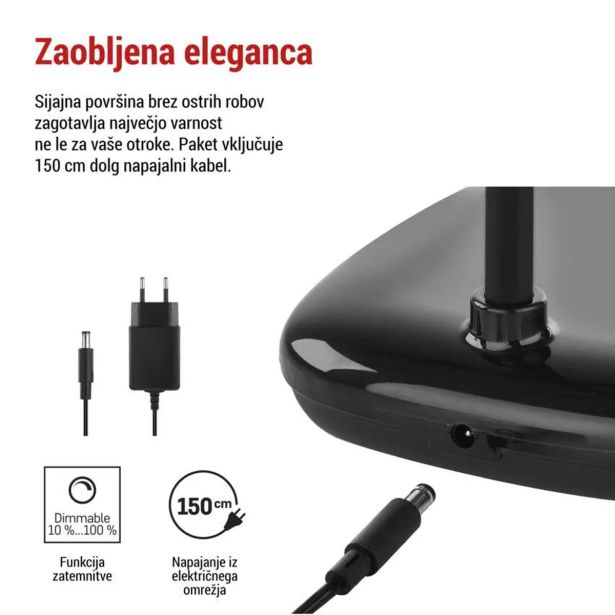 NAMIZNA SVETILKA EMOS MOLLY ČRNA