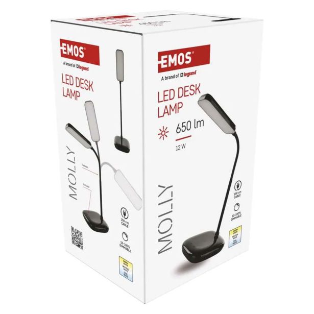 NAMIZNA SVETILKA EMOS MOLLY ČRNA