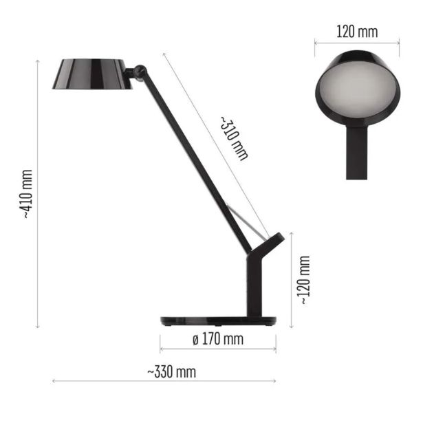 NAMIZNA SVETILKA EMOS SIMON ČRNA