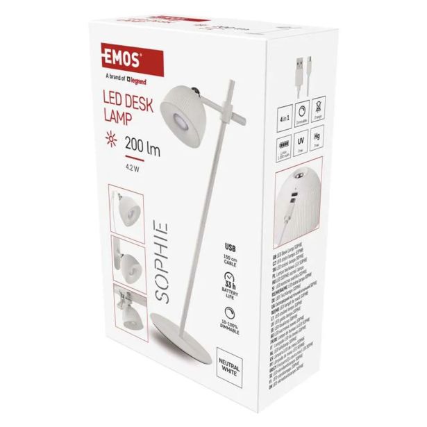 NAMIZNA SVETILKA EMOS SOPHIE BELA