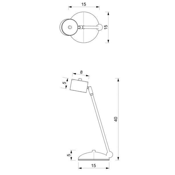 NAMIZNA SVETILKA MILAGRO ARENA ČRNA/ZLATA 1XGX53 MLP7764
