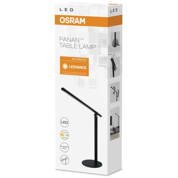 NAMIZNA SVETILKA OSRAM PANAN ALU FOLD ČRNA