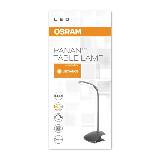 NAMIZNA SVETILKA OSRAM PANAN CLIP SIVA