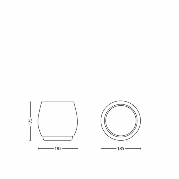 NAMIZNA SVETILKA PHILIPS BOLTON 1X3W LED 43269/67/16 BELO OPALNA