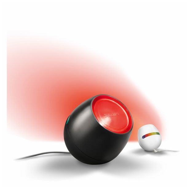 NAMIZNA SVETILKA PHILIPS LIC MICRO 1X4.7W LED RGB 70018/30/PH ČRNA