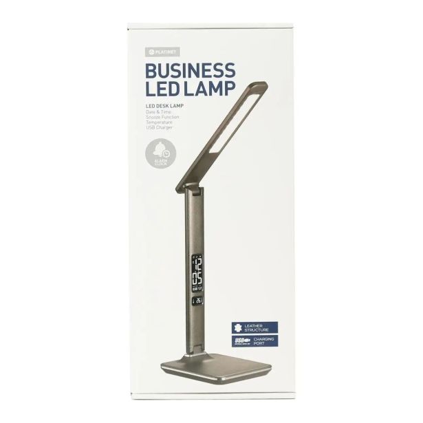 NAMIZNA SVETILKA PLATINET PDLU13 USNJENA, LCD,USB RJAVA