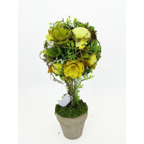 NAMIZNA VELIKONOČNA DEKORACIJA V RUMENI KOMBINACIJI