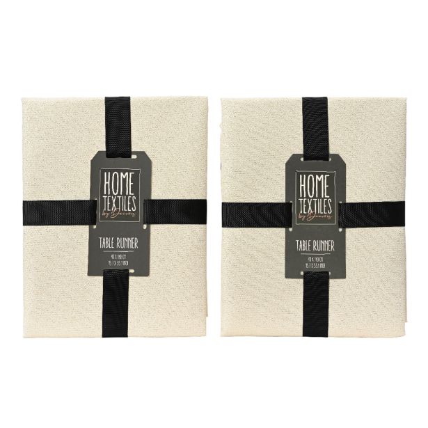 NAMIZNI TEKAČ DECORIS PRAZNIČNI 40X140 CM, KREM-SVETLEČ