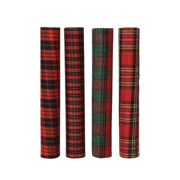 NAMIZNI TEKAČ DECORIS V ROLI, RDEČI KARO 200X35 CM, SORT