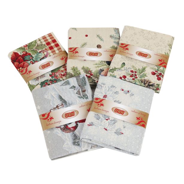 NAMIZNI TEKAČ URH MIRO 40X140 CM VEZEN Z LUREX NITKO