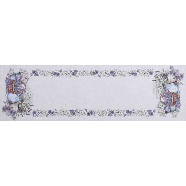 NAMIZNI TEKAČ URH MIRO 40X140CM, VEZEN LAVANDA