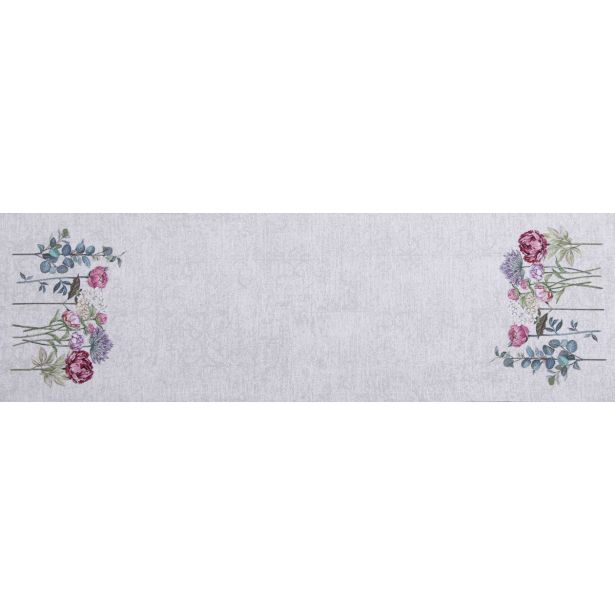 NAMIZNI TEKAČ URH MIRO 40X140CM, VEZEN TRAVNIK