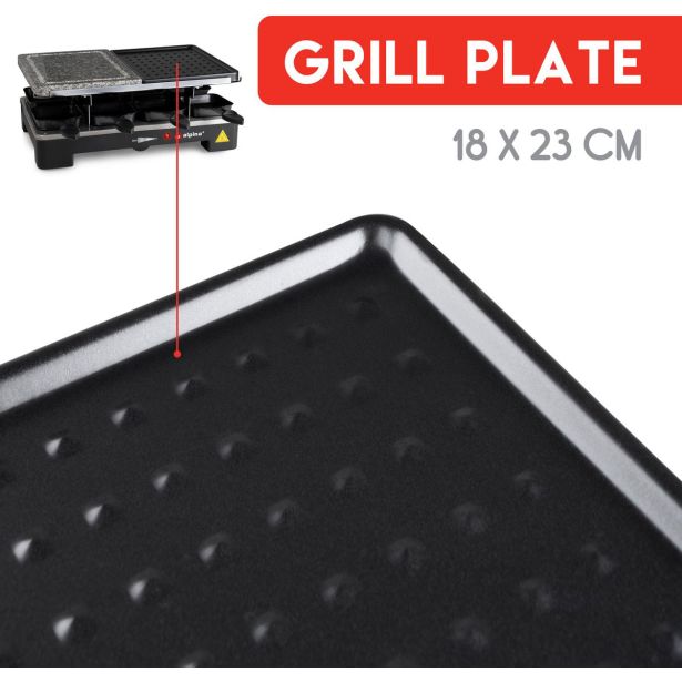 NAMIZNI ŽAR ALPINA GRILL RACLETTE ELEKTRIČNI 1200W