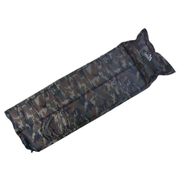 NAPIHLJIVA BLAZINA CATTARA BLAZINA Z VZGLAVNIKOM 183X58X 25 CM KAMUFLAŽNA