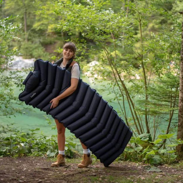 NAPIHLJIVA BLAZINA LAYON PODLOGA ZA SPANJE 188X65 CM TEMNO MODRA