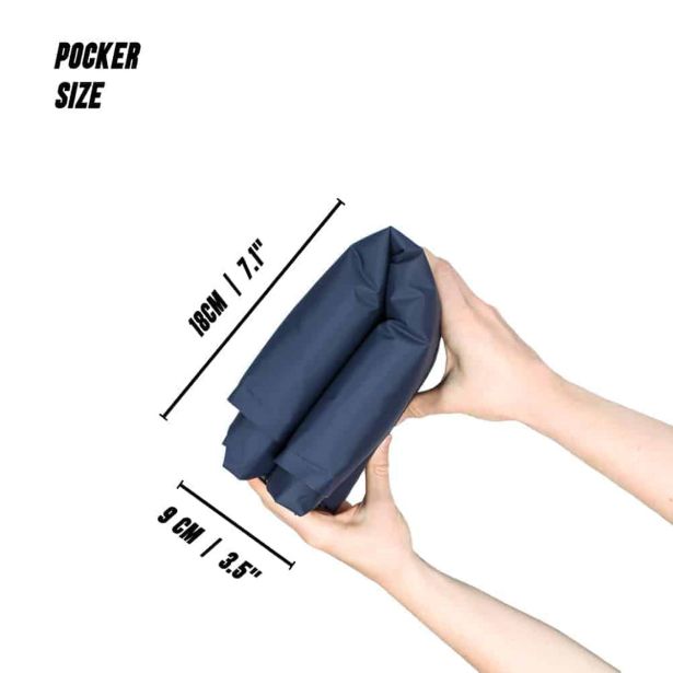 NAPIHLJIVA BLAZINA LAYON PODLOGA ZA SPANJE 200X65 CM TEMNO MODRA