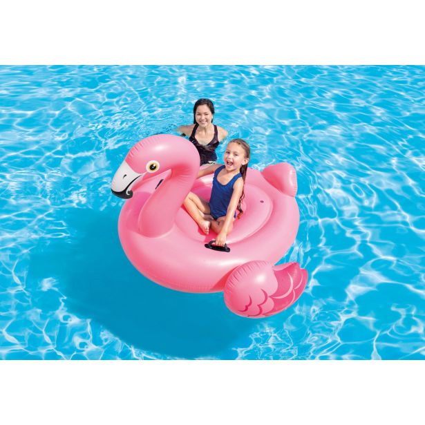 NAPIHLJIVA IGRAČA INTEX FLAMINGO RIDE ON, ROZA 178X135 CM