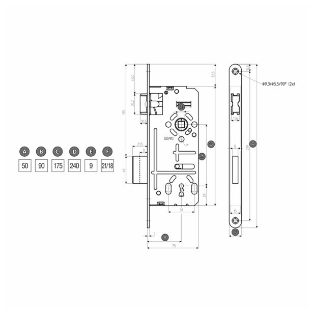 NAVADNA KLJUČAVNICA TITAN 801/50-90 L O21 MPB ZAMN 801/80 TIT SKIN-D