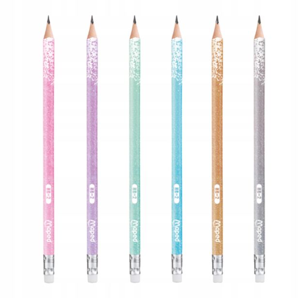 NAVADNI SVINČNIK MAPED GLITTER HB, RAZLIČNE BARVE