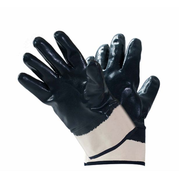 GUMENE ROKAVICE IDEAL-T NBR TFCB ŠT.10 MANŠETA MODRA/BELA