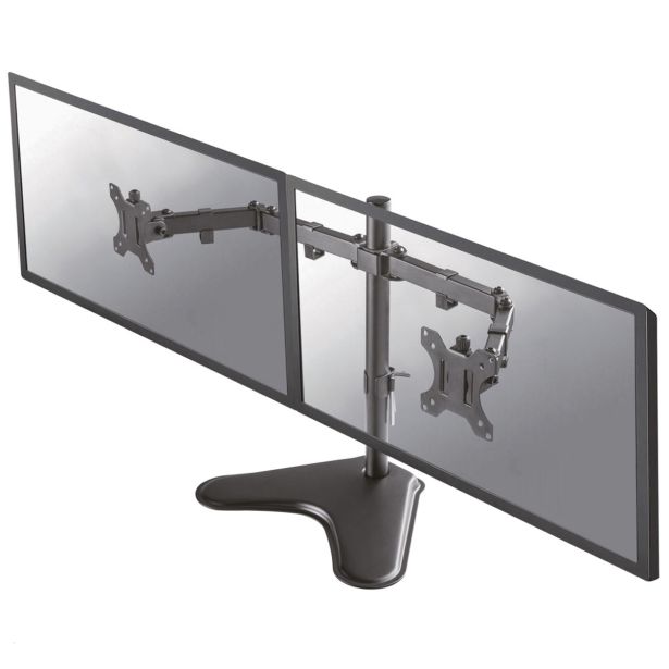 NAMIZ. STOJALO ZA MONITOR NEOMOUNTS GIBLJIVO NAMIZNO STOJALO ZA 2 MONITORJA 10-32", 8 KG, FPMA-D550DDBLACK
