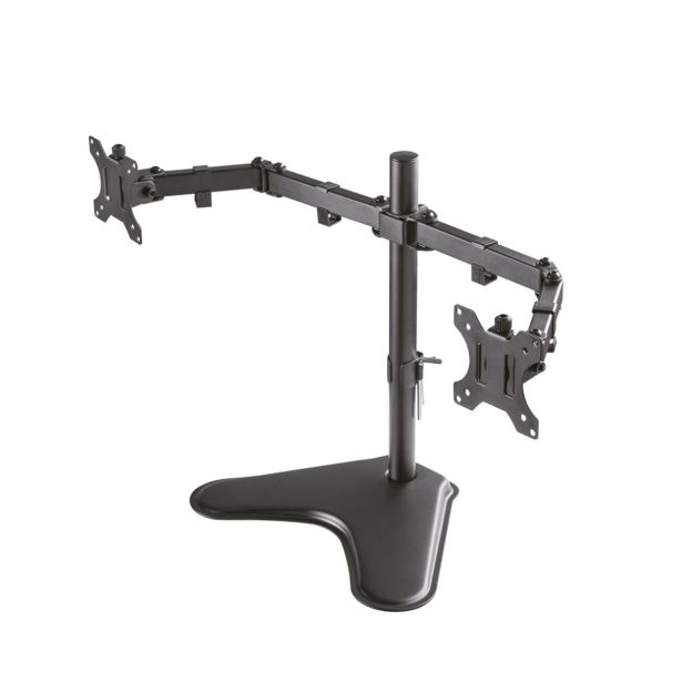 NAMIZ. STOJALO ZA MONITOR NEOMOUNTS GIBLJIVO NAMIZNO STOJALO ZA 2 MONITORJA 10-32", 8 KG, FPMA-D550DDBLACK
