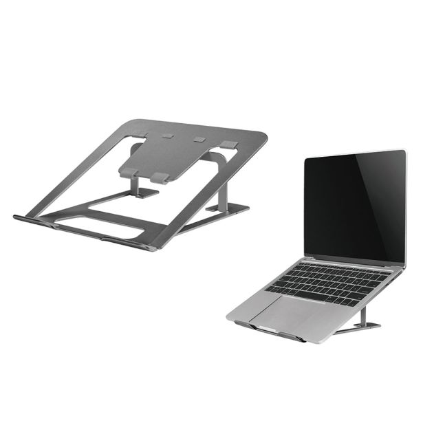 NOSILEC ZA TAB RAČUNALNIK NEOMOUNTS ZLOŽLJIVO STOJALO ZA PRENOSNIK 10-17" 5 KG, NSLS085GREY