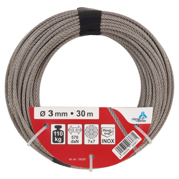 VEČNAMENSKA VRV DÖRNER + HELMER NERJAVNA 3 MM 30 M