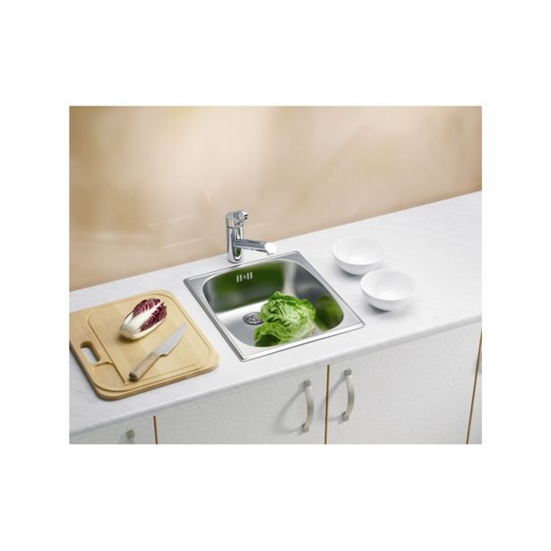 NERJAVNO POMIVALNO KORITO ALVEUS BASIC 10 FI 90, SATIN 380X440 MM