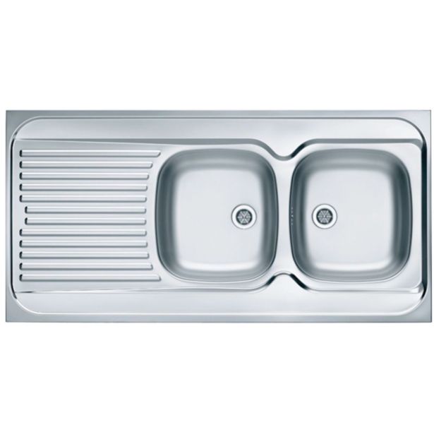 NERJAVNO POMIVALNO KORITO ALVEUS CLASSIC 100, LEINEN 1200X600 MM DESNI