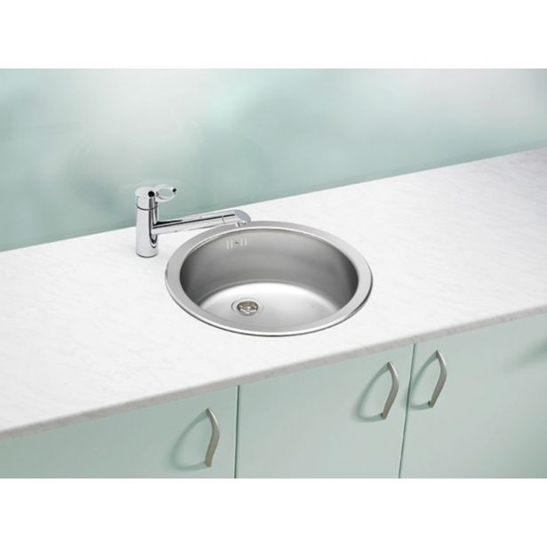 NERJAVNO POMIVALNO KORITO ALVEUS FORM 10, LEINEN FI 450 MM IZTOK 38.1 MM