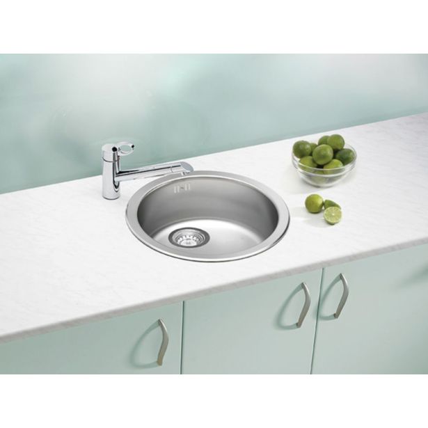 NERJAVNO POMIVALNO KORITO ALVEUS FORM 10, LEINEN FI 450 MM IZTOK 88.9 MM