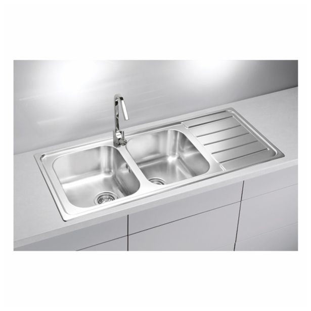 NERJAVNO POMIVALNO KORITO ALVEUS LINE 100, SATIN 1160X500 MM